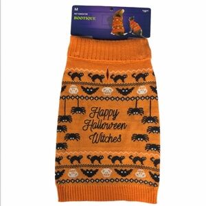 NWT Happy Halloween Witches dog sweater M​